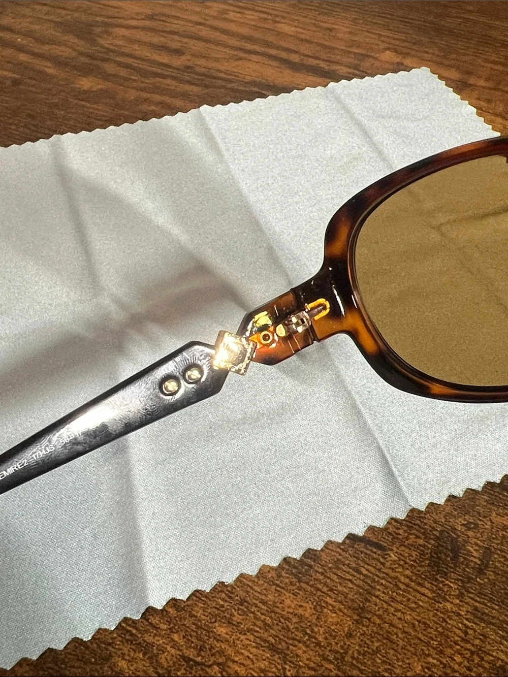 Dior Tortoiseshell and Black Sunglasses with Gold Accent